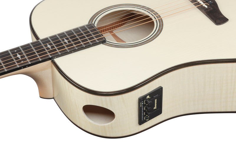 Ibanez AAD371E ATW Guitarra Electroacústica Dreadnought Antique White 7