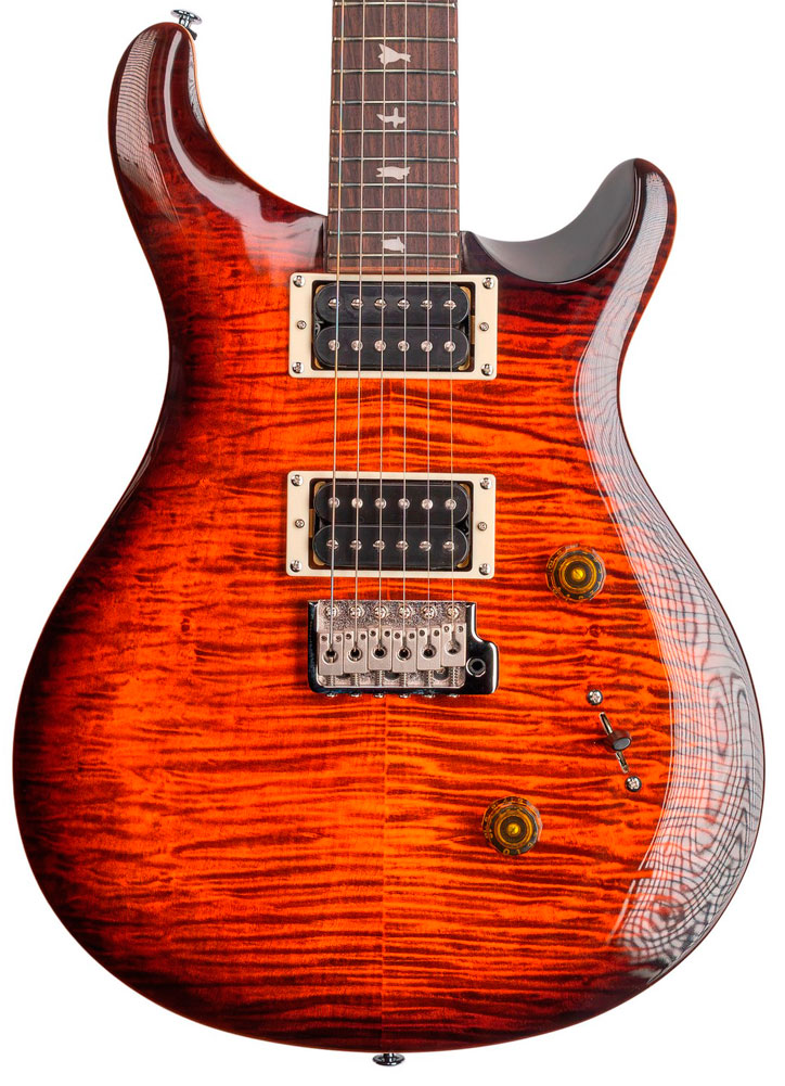 PRS SE Custom 24 OTS LTD Guitarra Eléctrica Orange Tiger Smokeburst 2