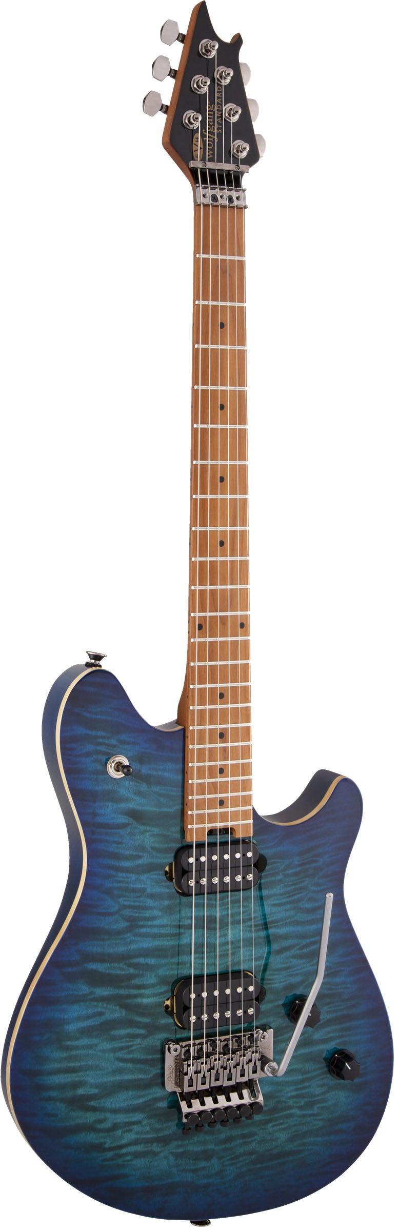 EVH Wolfgang Standard QM BKD MN Guitarra Eléctrica Chlorine Burst 2