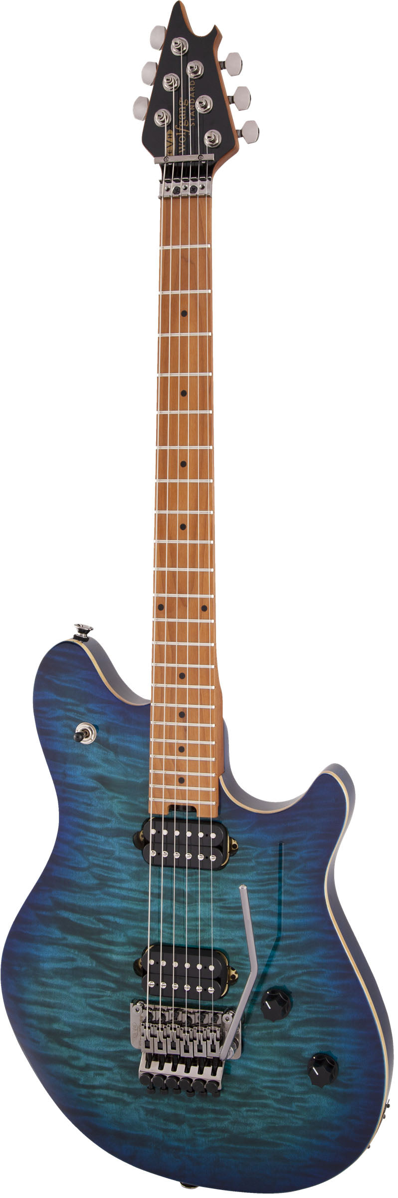 EVH Wolfgang Standard QM BKD MN Guitarra Eléctrica Chlorine Burst 3