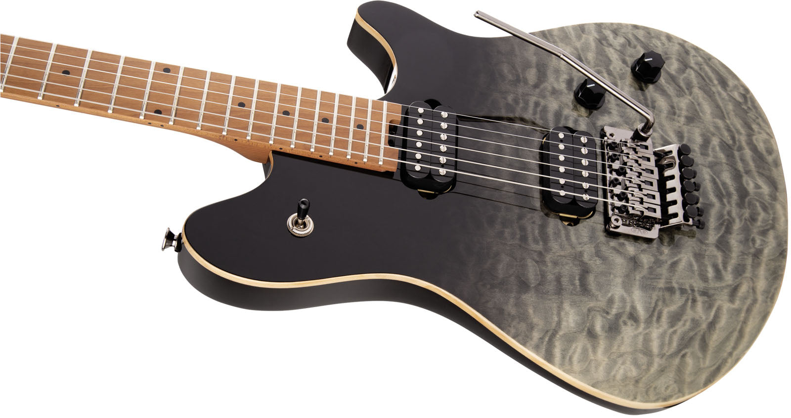 EVH Wolfgang Standard QM BKD MN Guitarra Eléctrica Black Fade 7