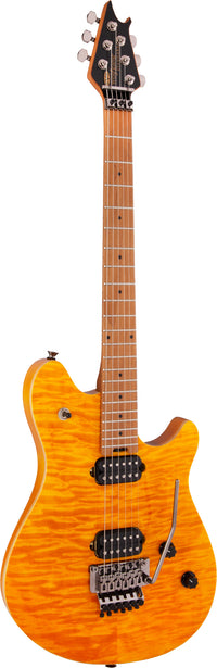 EVH Wolfgang Standard QM BKD MN Guitarra Eléctrica Transparent Amber 2