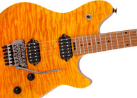 EVH Wolfgang Standard QM BKD MN Guitarra Eléctrica Transparent Amber 6