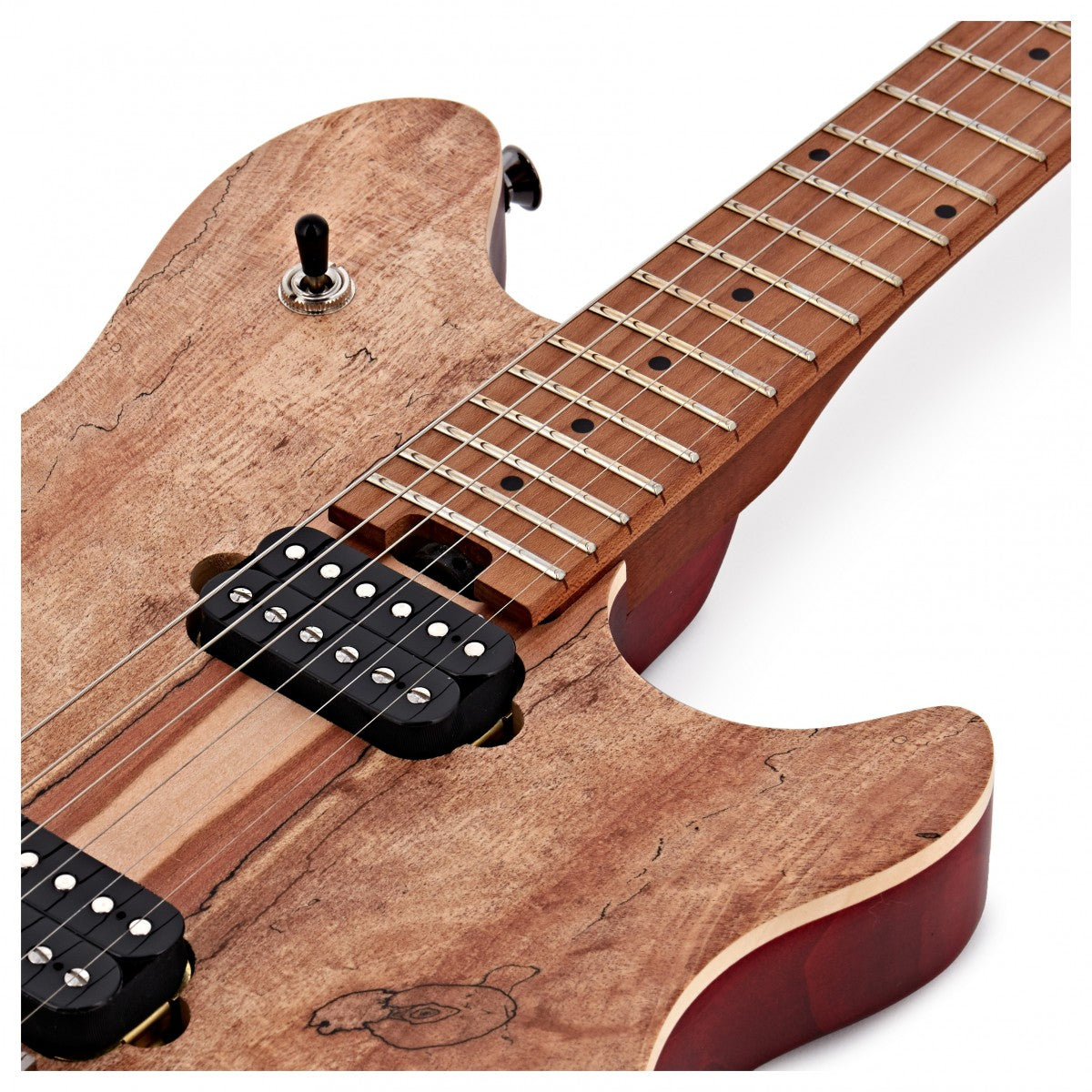 EVH Wolfgang Standard Exotic BKD MN Guitarra Eléctrica Spalted Maple 14