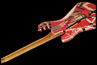 EVH Frankestein Frankie Striped Series MN Guitarra Eléctrica Red with Black Stripes 18