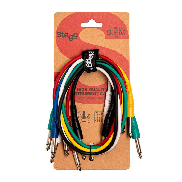 Stagg SPC060 Set 6 Cables Patch 60 cm 1