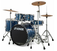 Sonor AQX Stage Set BOS Batería Acústica con Herrajes y Platos Blue Ocean Sparkle 3