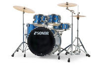 Sonor AQX Stage Set BOS Batería Acústica con Herrajes y Platos Blue Ocean Sparkle 20