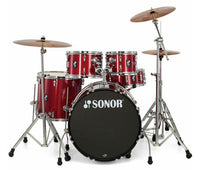 Sonor AQX Stage Set RMS Batería Acústica con Herrajes y Platos Red Moon Sparkle 2