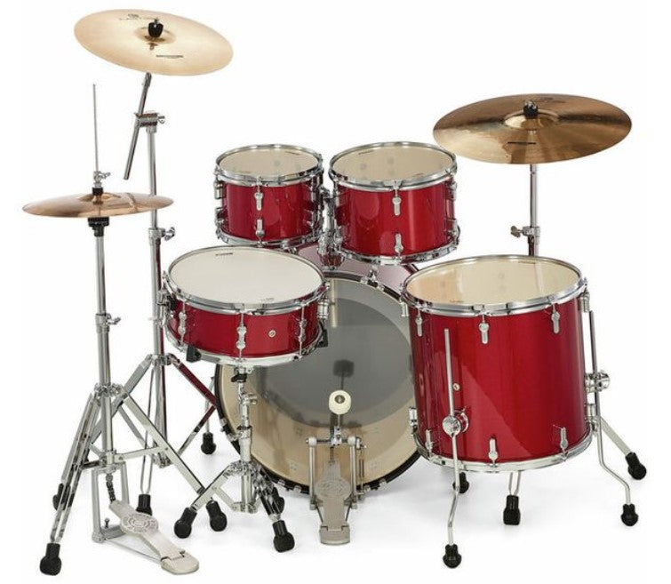 Sonor AQX Stage Set RMS Batería Acústica con Herrajes y Platos Red Moon Sparkle 4