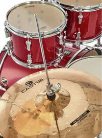 Sonor AQX Stage Set RMS Batería Acústica con Herrajes y Platos Red Moon Sparkle 7