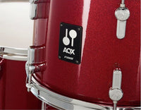 Sonor AQX Stage Set RMS Batería Acústica con Herrajes y Platos Red Moon Sparkle 12