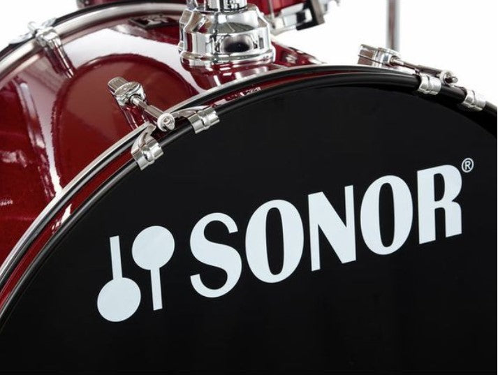 Sonor AQX Stage Set RMS Batería Acústica con Herrajes y Platos Red Moon Sparkle 16