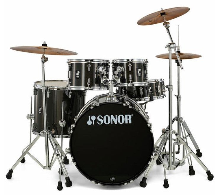 Sonor AQX Studio Set BMS Batería Acústica con Herrajes y Platos Black Midnight Sparkle 2