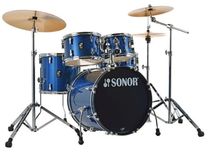 Sonor AQX Studio Set BOS Batería Acústica con Herrajes y Platos Blue Ocean Sparkle 1