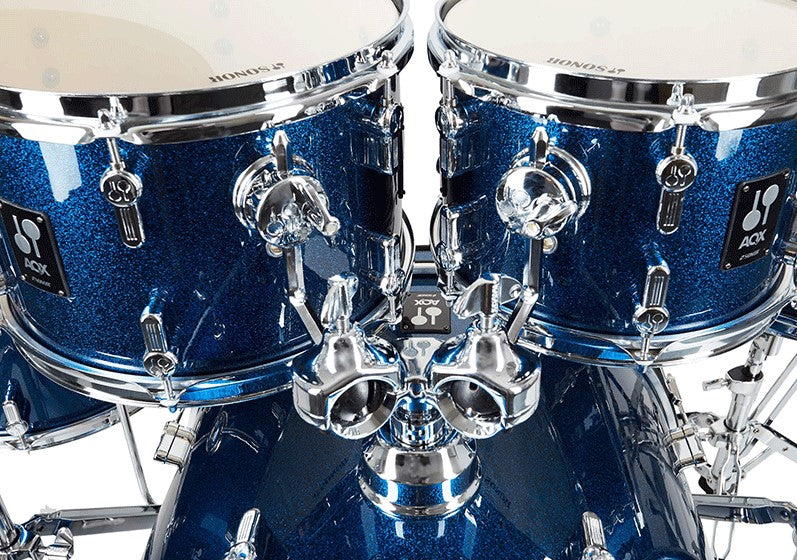 Sonor AQX Studio Set BOS Batería Acústica con Herrajes y Platos Blue Ocean Sparkle 4