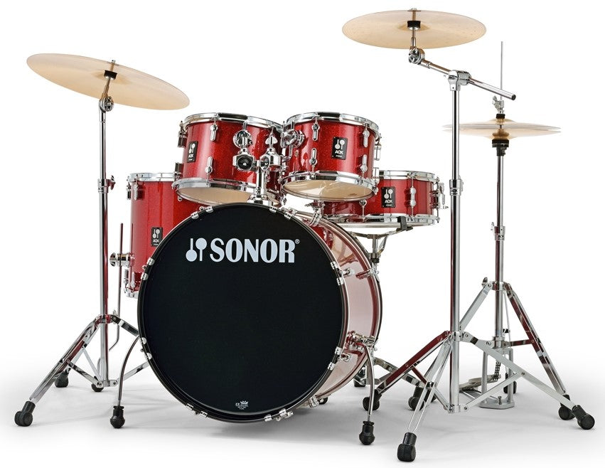 Sonor AQX Studio Set RMS Batería Acústica con Herrajes y Platos Red Moon Sparkle 3