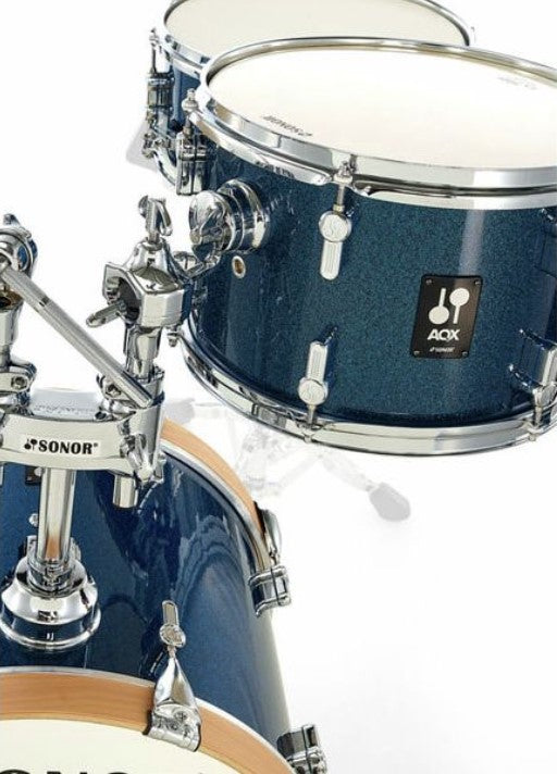 Sonor AQX Jazz Set BOS Batería Acústica Blue Ocean Sparkle 10