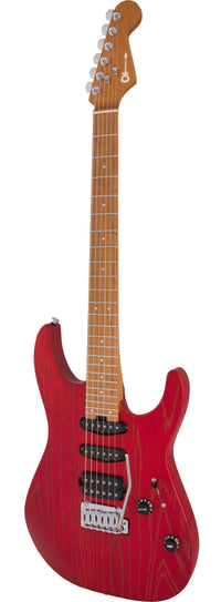 Charvel Pro-Mod DK24 HSS 2PT CM Guitarra Eléctrica Red Ash 3