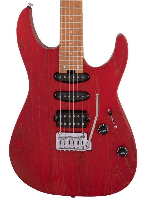 Charvel Pro-Mod DK24 HSS 2PT CM Guitarra Eléctrica Red Ash 5