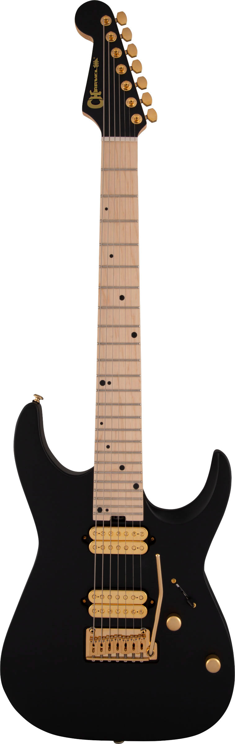 Charvel Angel Vivaldi Signature PRO MOD DK24-7 Nova MN Guitarra Eléctrica 7 Cuerdas Satin Black 1