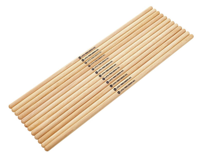 Latin Percussion LP248C Hickory 6 Pares de Baquetas para Timbal 1