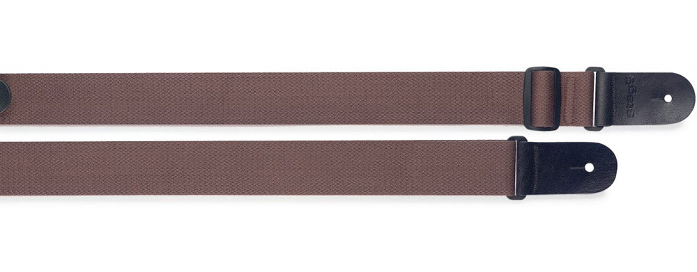Auvisa SWO-COT BRN Correa Guitarra Algodón Marrón 1