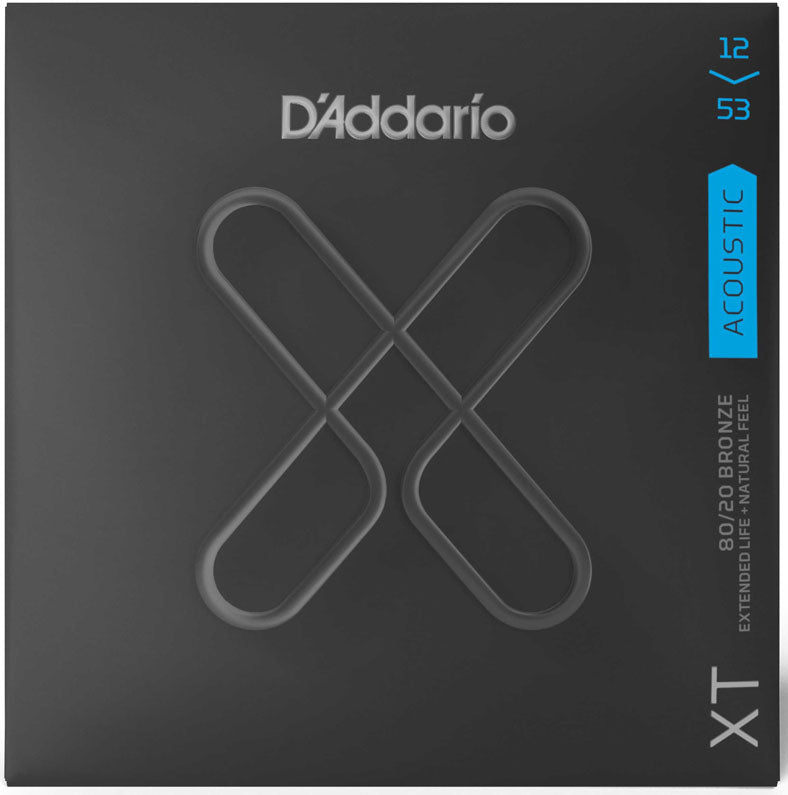 Daddario XTABR1253 80/20 XT Coated Juego Cuerdas Guitarra Acústica 012-053 1