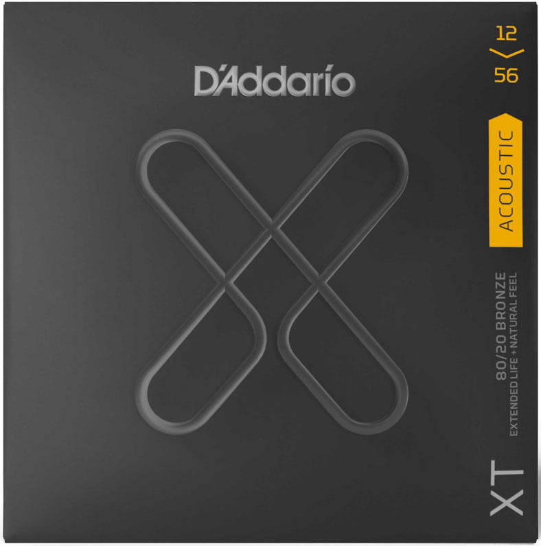 Daddario XTABR1256 80/20 XT Coated Juego Cuerdas Guitarra Acústica 012-056 1