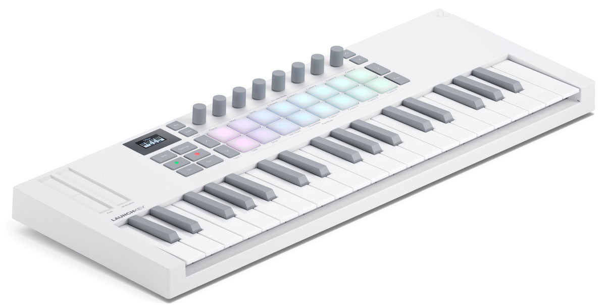 Novation Launchkey Mini 37 MK4 WH Teclado Controlador 37 Teclas Blanco 3