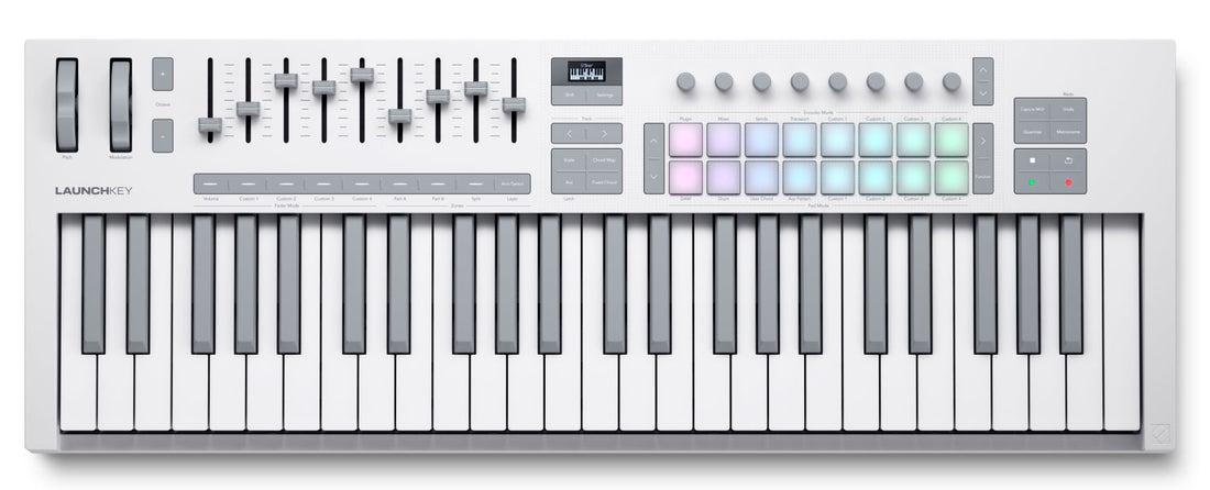 Novation Launchkey 49 MK4 WH Teclado Controlador 49 Teclas Blanco 1