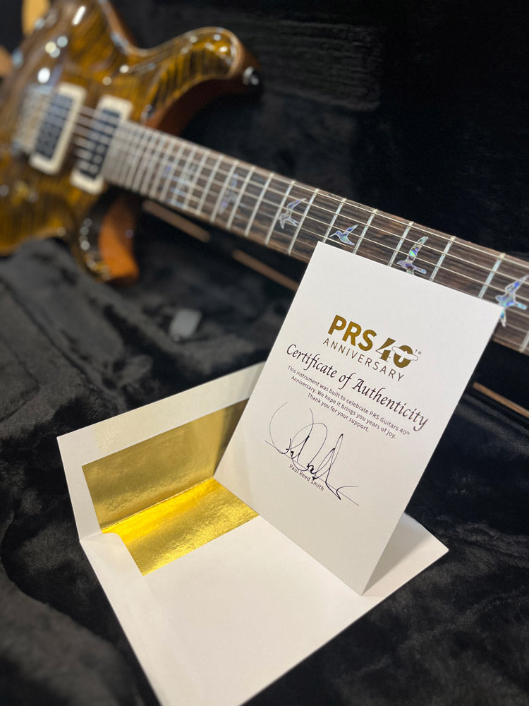 PRS 40TH Anniversary Custom 24 TE Guitarra Eléctrica Tiger Eye 3