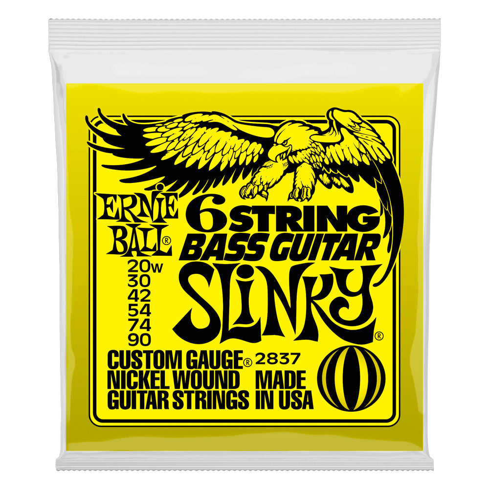 Ernie Ball 2837 Slinky Baritono Juego Cuerdas Guitarra Eléctrica 020W-090 1