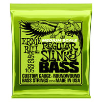 Ernie Ball 2856 Regular Slinky Juego Cuerdas Bajo Eléctrico Escala Media 045-105 1