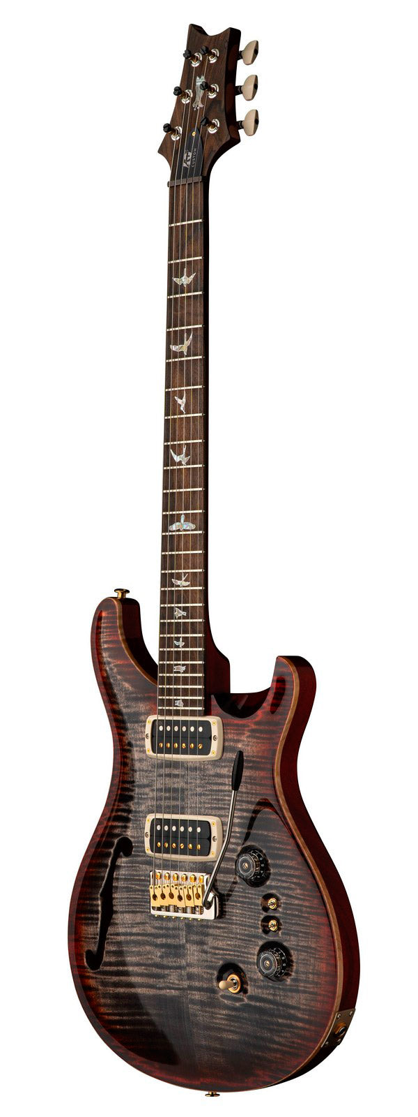 PRS 40TH Anniversary Custom 24-08 Semihollow CCB Guitarra Eléctrica Charchoal Cherry Burst 2