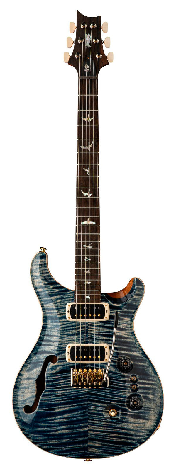 PRS 40TH Anniversary Custom 24-08 Semihollow FWBNB Guitarra Eléctrica Faded Whale Blue Nat Back 1
