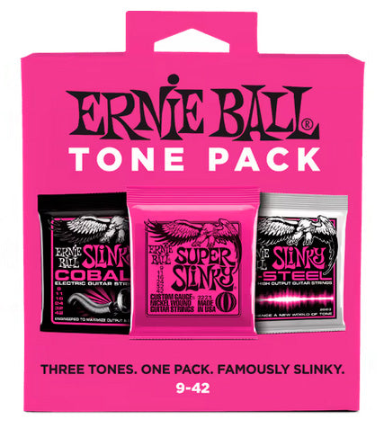 Ernie Ball 3333 Slinky Super Tone Pack 3 Juegos Cuerdas Guitarra Eléctrica 009-042 1