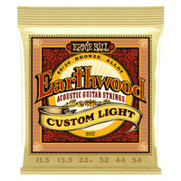 Ernie Ball 2007 Earthwood Bronze Light Juego Cuerdas Guitarra Acústica 011.5-054 1