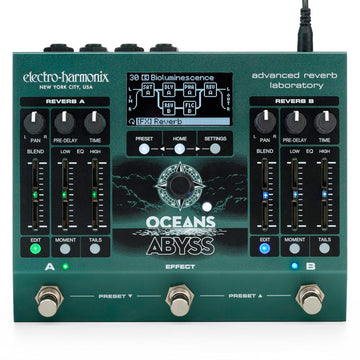 Electro Harmonix Oceans Abbys Advanced Reverb Laboratory Pedal 1