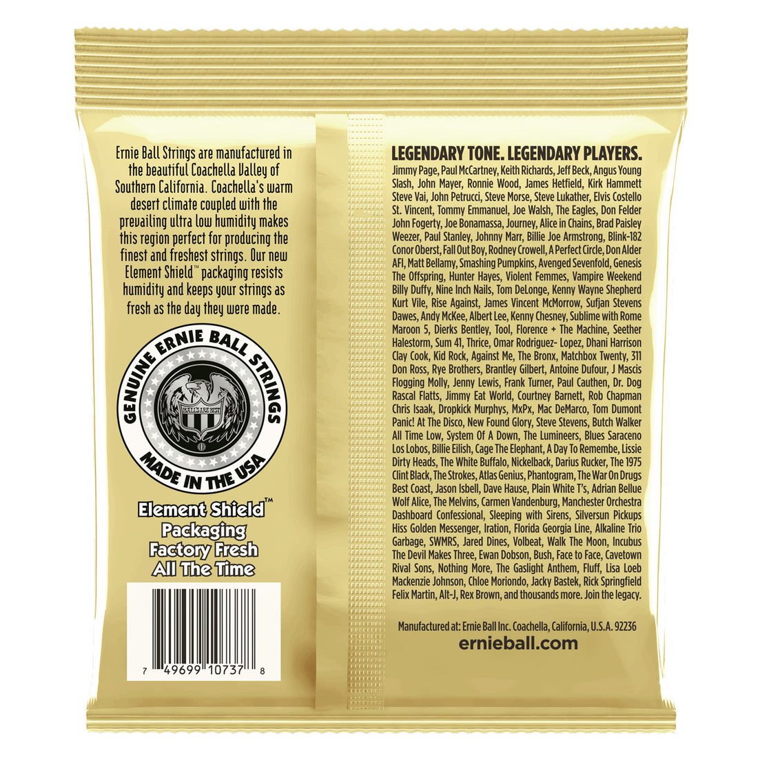 Ernie Ball 2013 Earthwood Bronze Light Juego Cuerdas Guitarra Acústica 12 Cuerdas 010-048 2