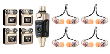 Xvive -Pack- U45R4 Sistema Inalámbrico Inear + Auriculares JTS IE1 1