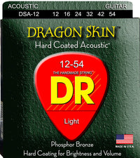 DR Strings DSA12 Dragon Skin Juego Cuerdas Guitarra Acústica 012-054 1