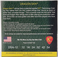 DR Strings DSA12 Dragon Skin Juego Cuerdas Guitarra Acústica 012-054 2