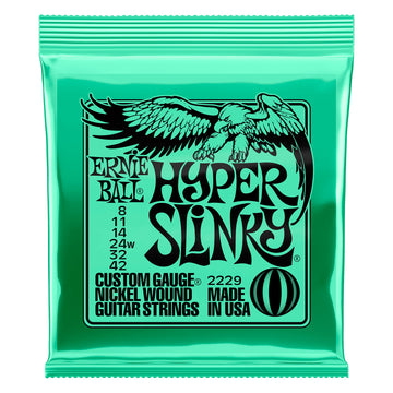 Ernie Ball 2229 Slinky Hyper Juego Cuerdas Guitarra Eléctrica 008-042 1