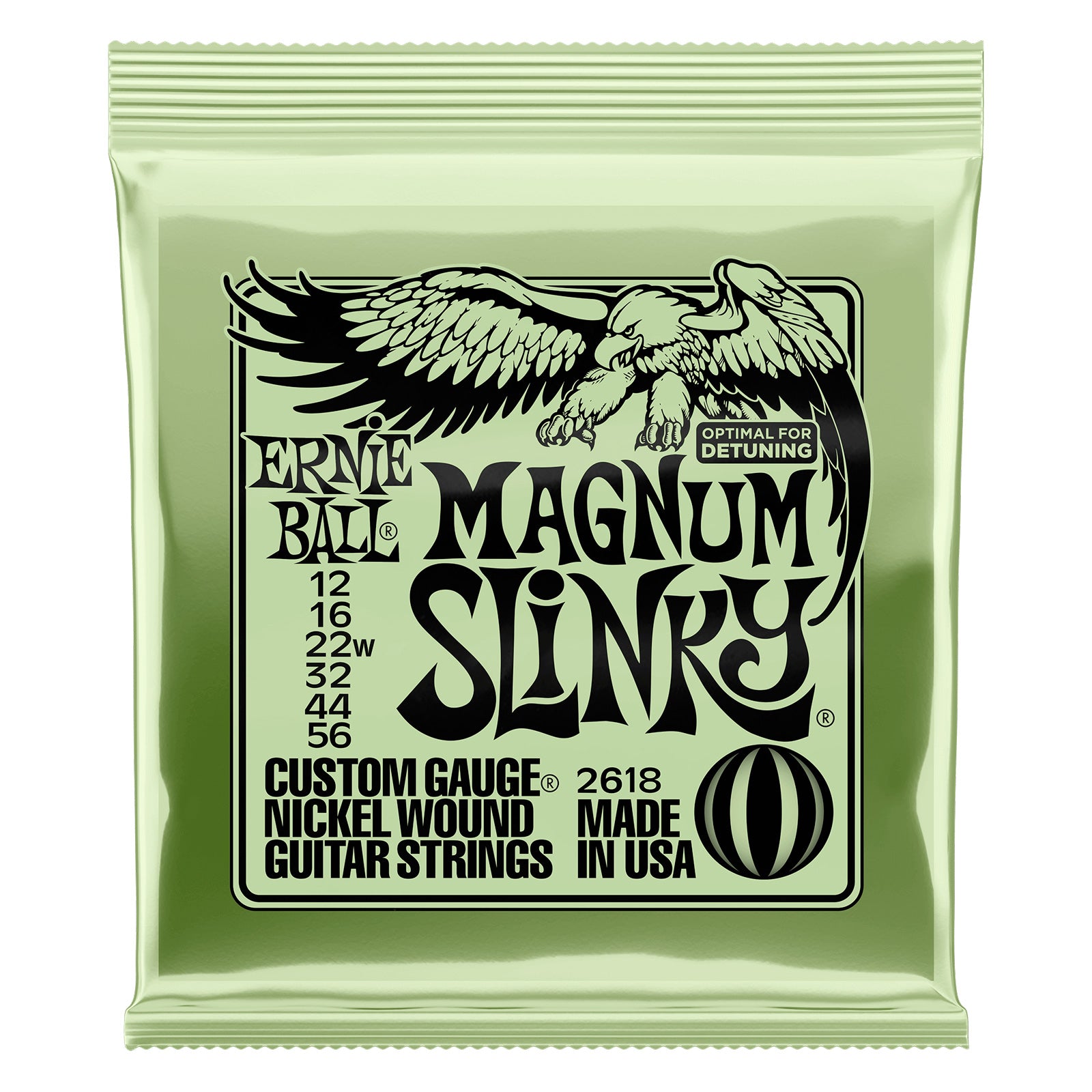 Ernie Ball 2618 Slinky Magnum Juego Cuerdas Guitarra Eléctrica 012-056 1