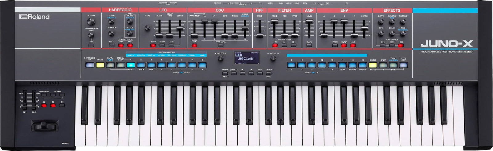 Roland Juno-X Teclado Sintetizador 61 Teclas 27