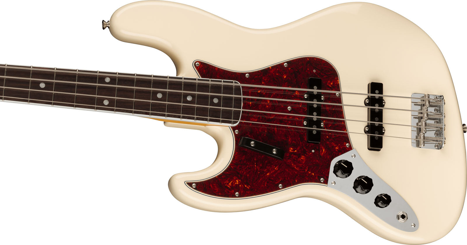 Fender American Vintage II 1966 Jazz Bass LH RW Bajo Eléctrico para Zurdos Olympic White 3