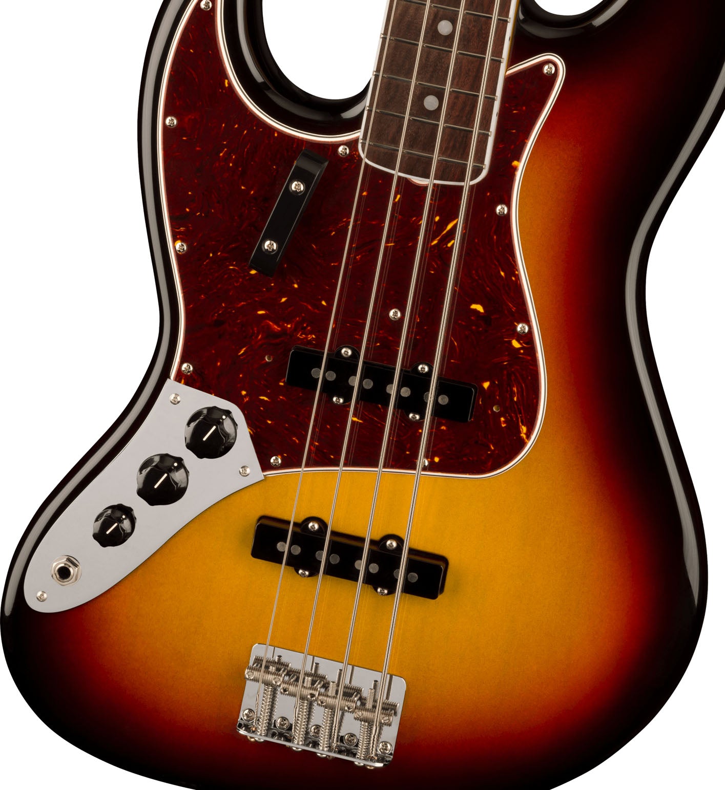 Fender American Vintage II 1966 Jazz Bass LH RW Bajo Eléctrico para Zurdos 3 Colores Sunburst 4