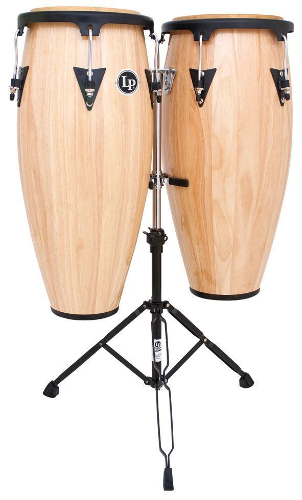 Latin Percussion LPA646AW Set Congas 10 y 11 Pulgadas Natural 1