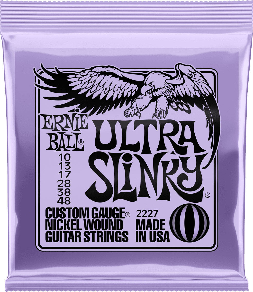 Ernie Ball 2227 Ultra Slinky Juego Cuerdas Guitarra Eléctrica 010-048 1